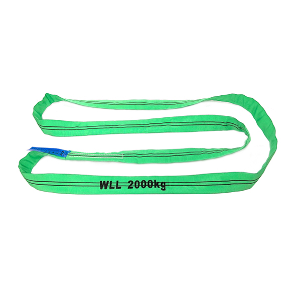 Wholesale Green Single Ply Cover Polyester Round Sling