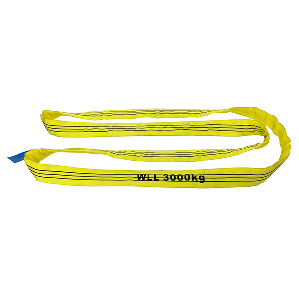 Yellow Single Ply Cover Polyester Round Sling 1 Tonne